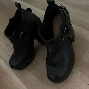 Torrid Black Ankle Boots with Buckle Detail